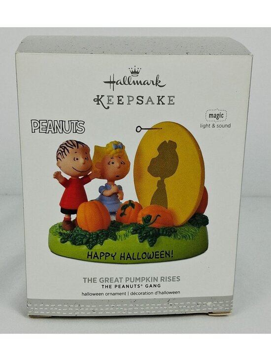 Hallmark Other - Hallmark Keepsake Peanuts The Great Pumpkin Rises Magic Halloween Ornament Light